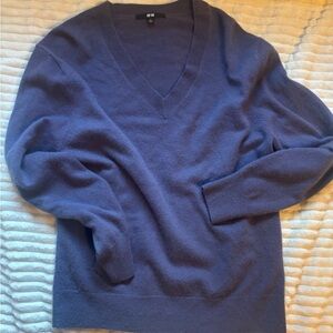 Uniqlo Women Purple Cashmere Sweater